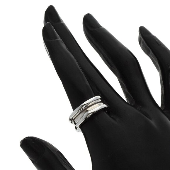 BVLGARI 18k White Gold Ring #52 - Picture 5 of 11